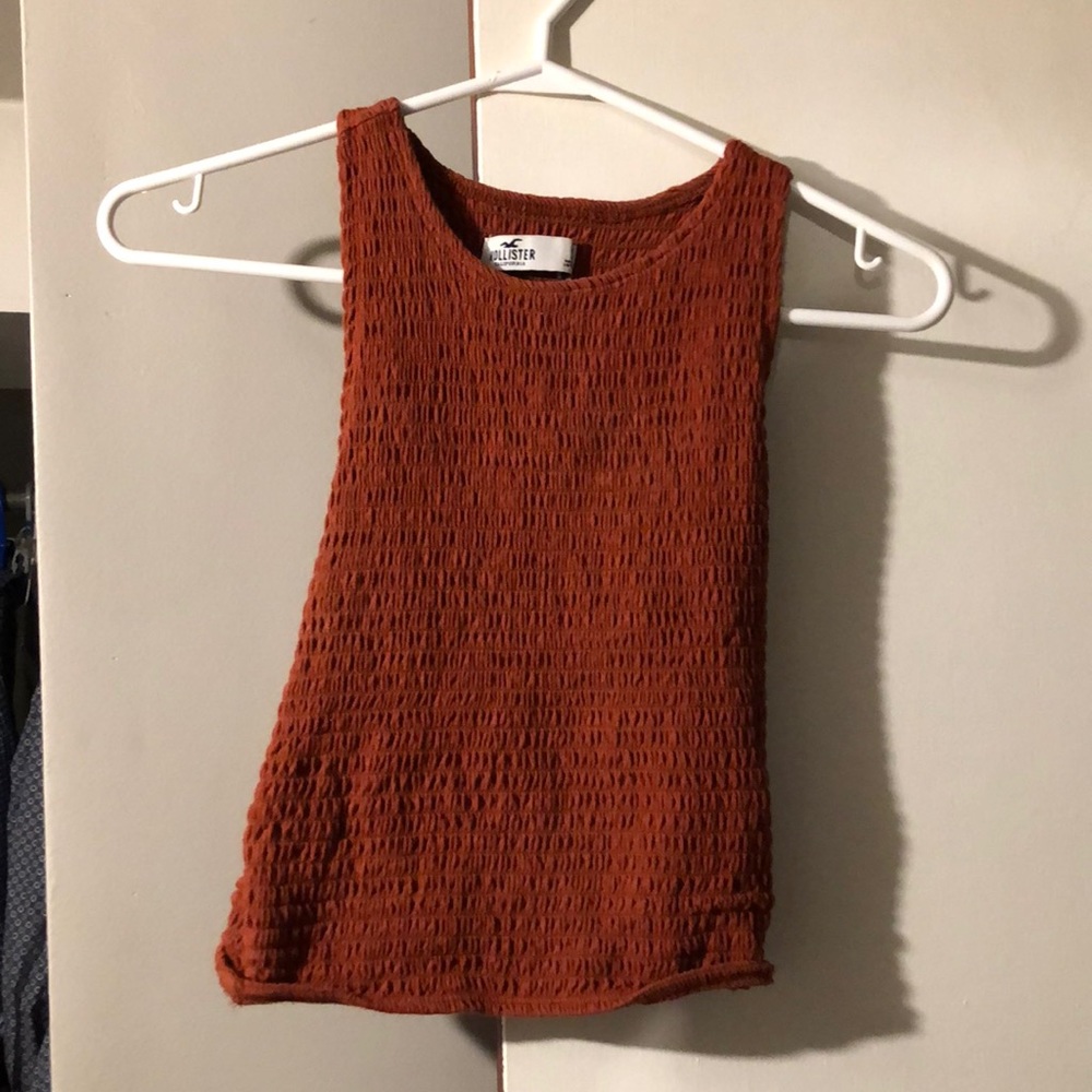 Hollister burnt orange tank top